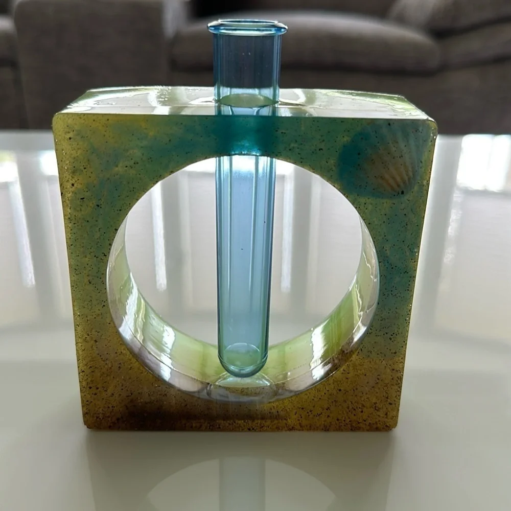 Handmade beach themed flower vase  🏖️